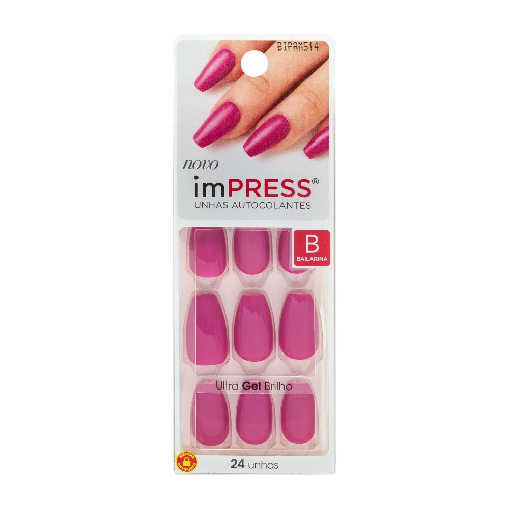 Unha Postica Kiss Ny Impress Bailarina Amethyst 1un