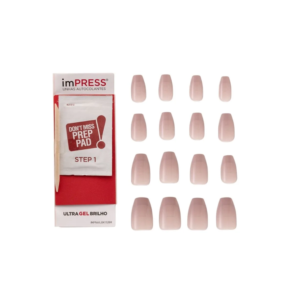 Kiss Unhas Impress Ny Bailarina R.bipam520br Chic