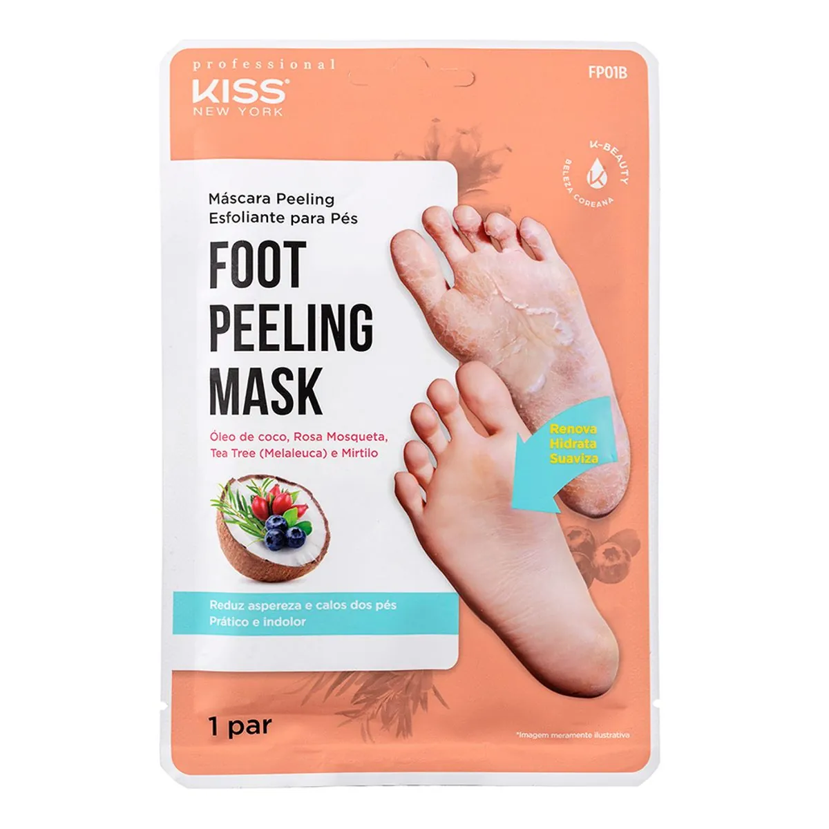 Mascara Peeling Kiss Ny Esfoliante Para Pes 1un