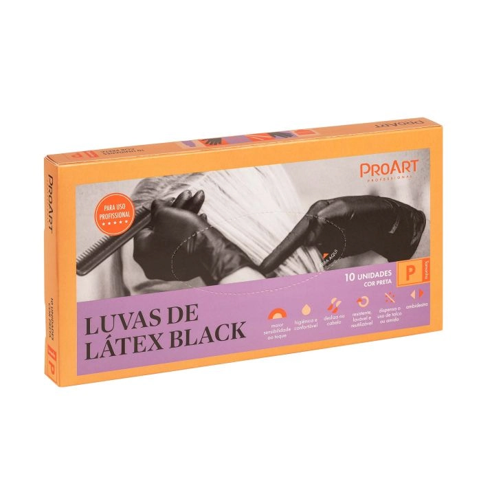 Pro Art Luvas Black Latex 10 Uni P