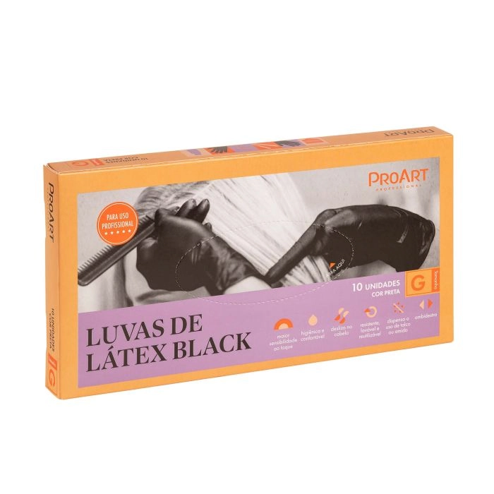 Pro Art Luvas Black Latex 10 Uni G