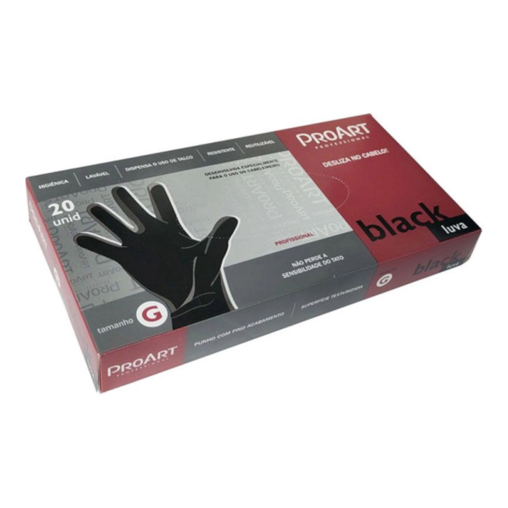 Pro Art Luvas Black Latex 20 Uni G