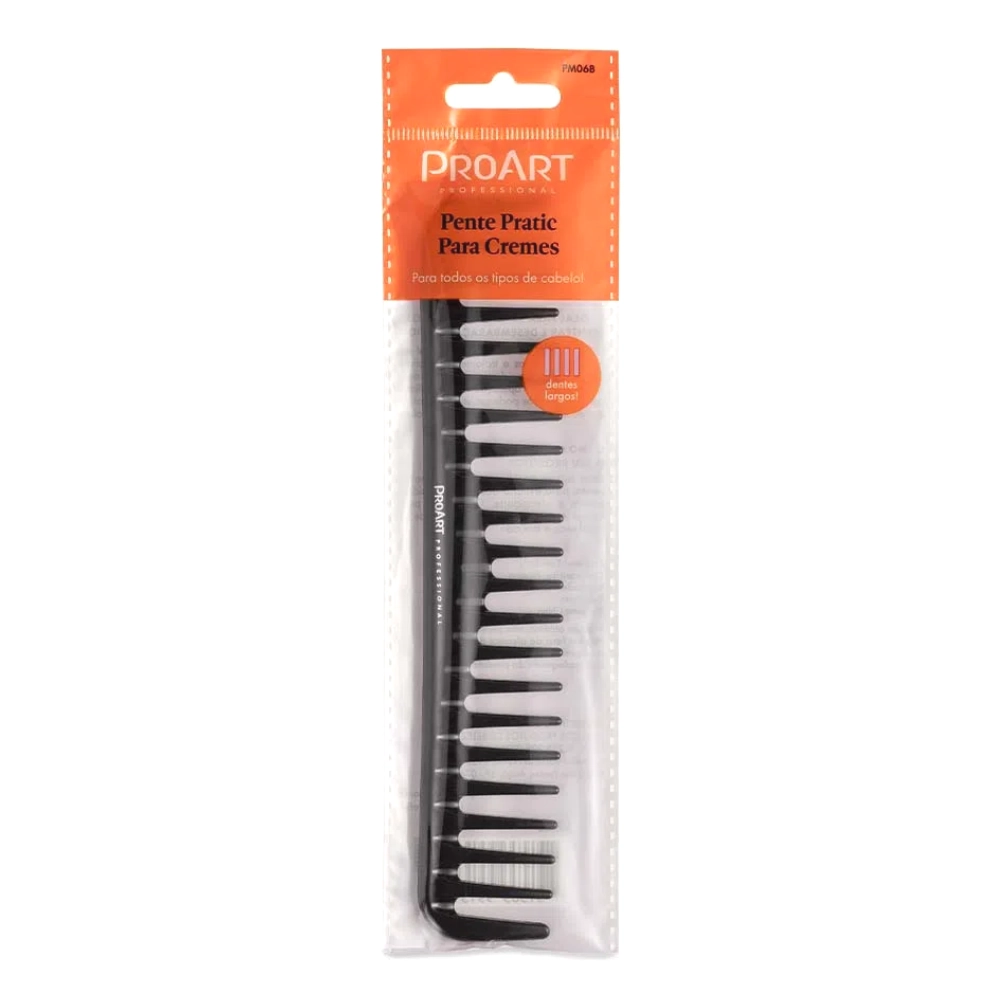 Pente P/cabelo Proart Aplicador P/ Cremes Preto 1un