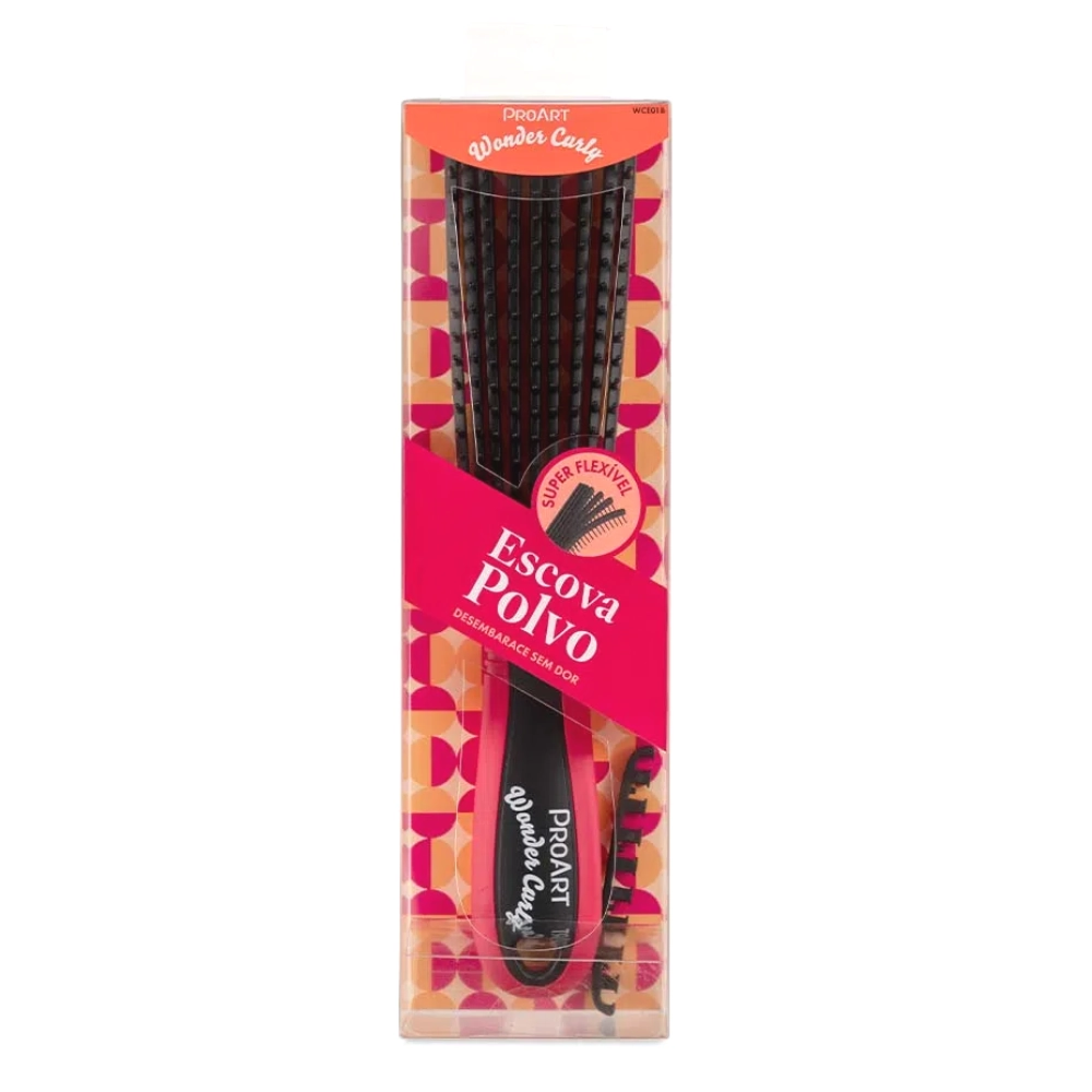 Escova De Cabelo Proart Wonder Curly Polvo Preta 1un