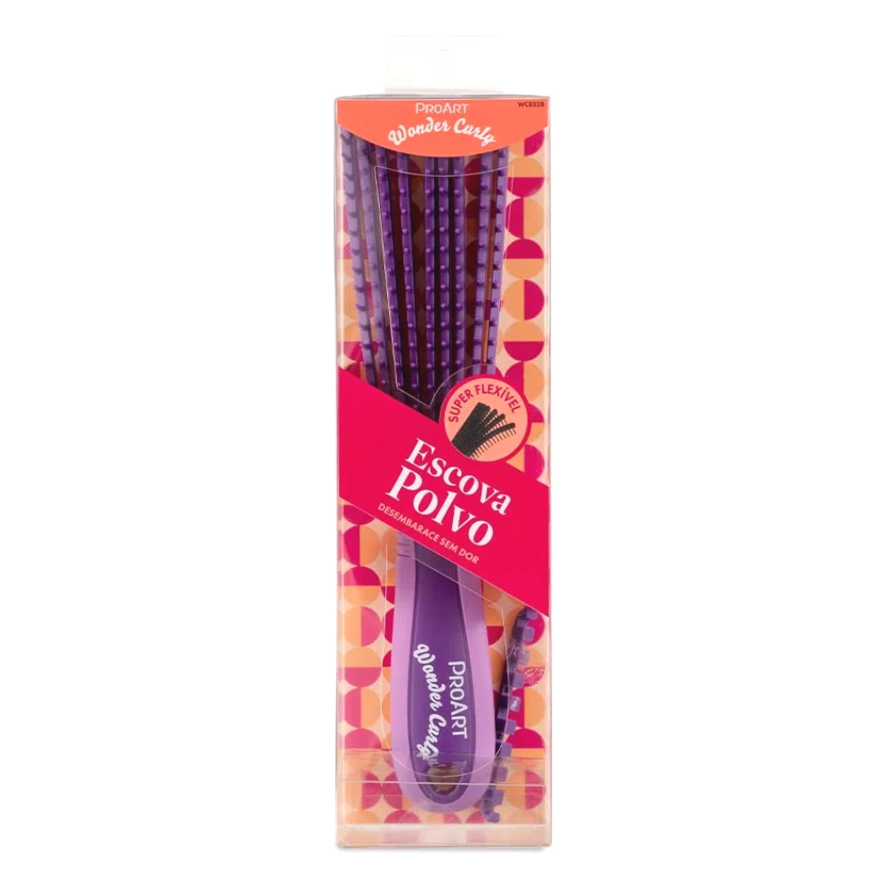 Escova De Cabelo Proart Wonder Curly Polvo Roxa 1un