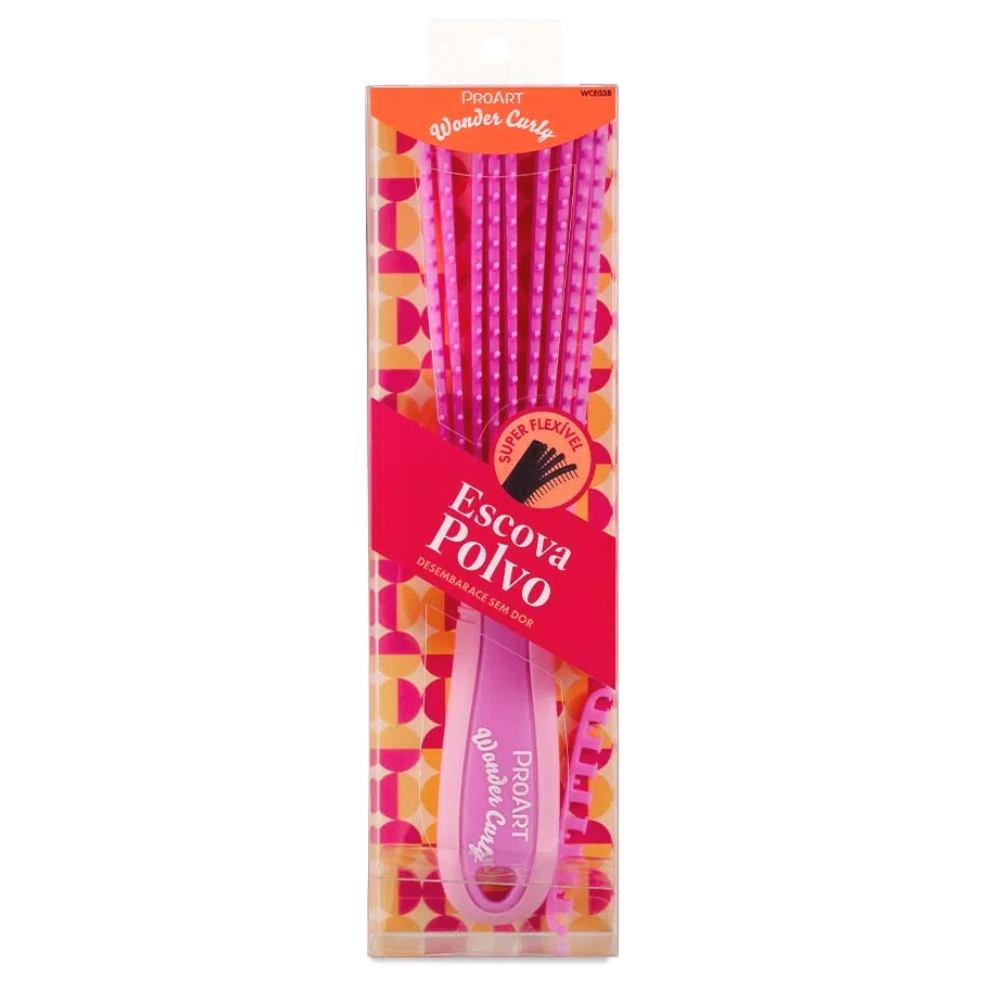 Escova De Cabelo Proart Wonder Curly Polvo Rosa 1un