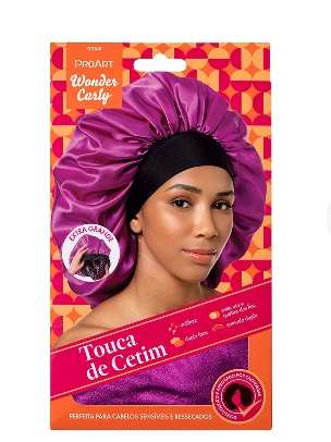 Touca De Cetim Proart Wander Curly G Pre