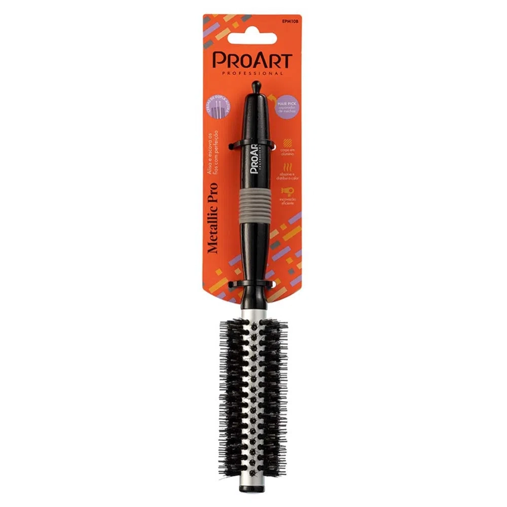 Escova De Cabelo Proart Metallic Pro Prata 15mm 1un