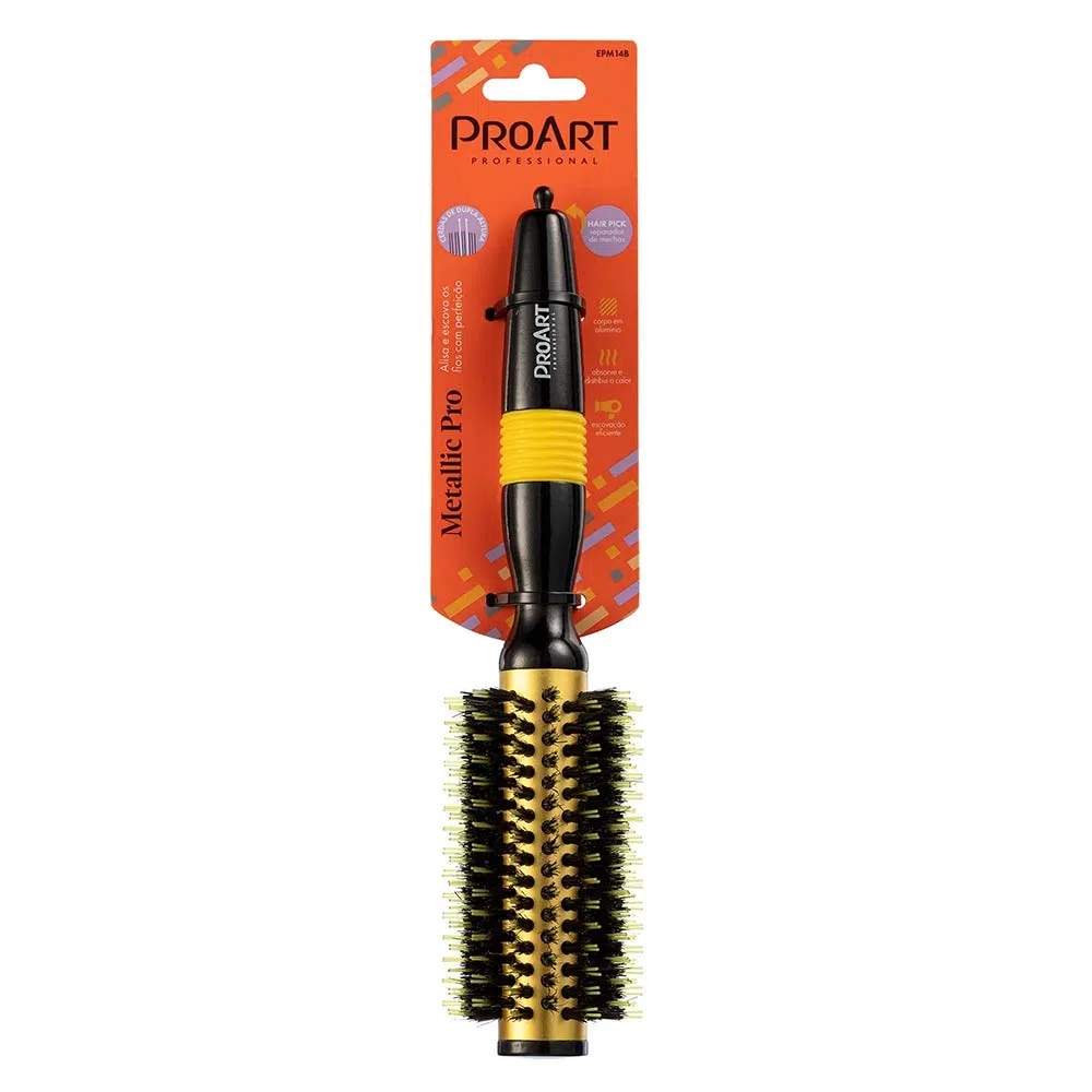 Escova De Cabelo Proart Metallic Pro Amare 25mm 1un