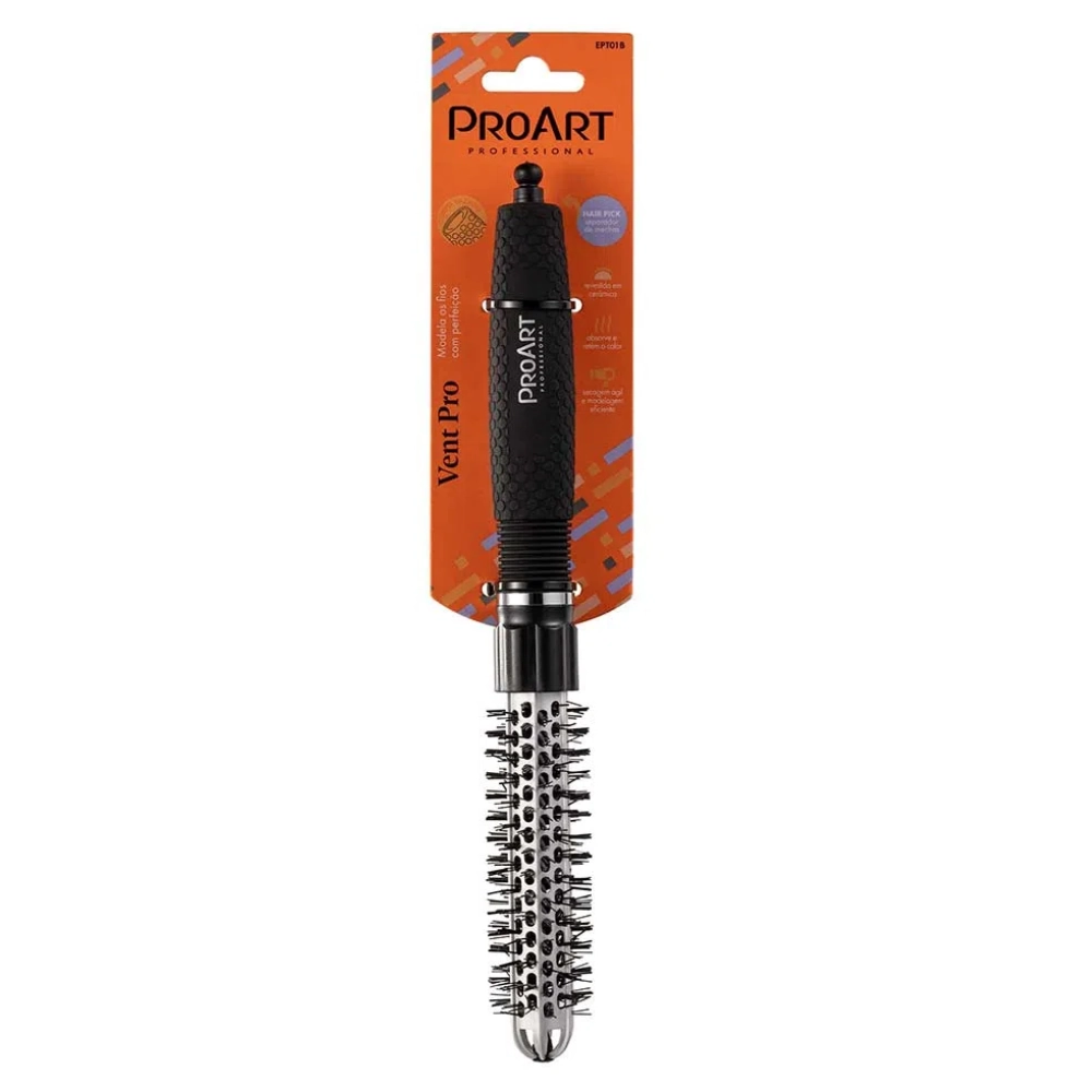 Escova De Cabelo Proart Prof Vent Pro Prata 20mm 1un