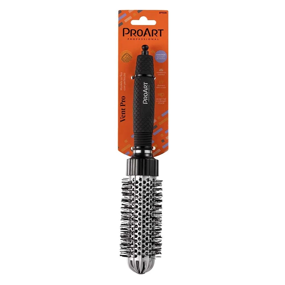 Escova De Cabelo Proart Prof Vent Pro Prata 33mm 1un