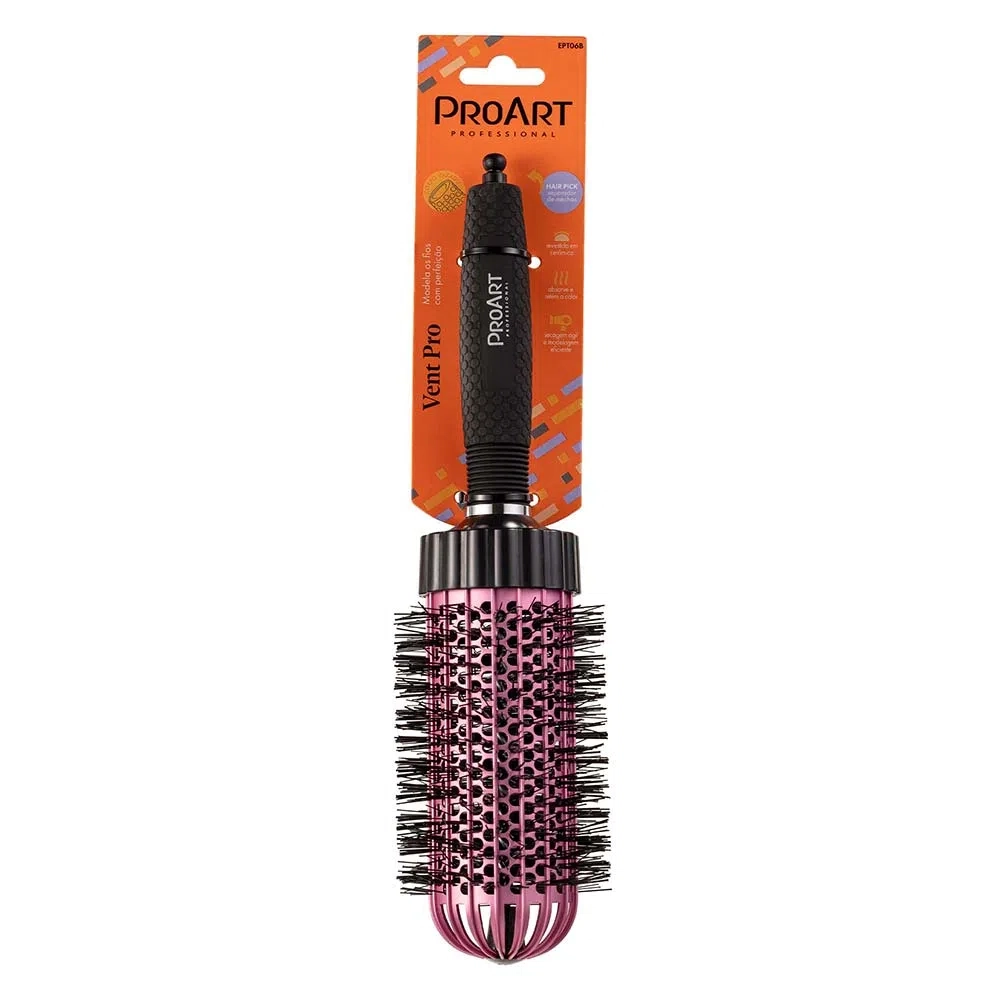 Escova De Cabelo Proart Prof Vent Pro Rosa 50mm 1un