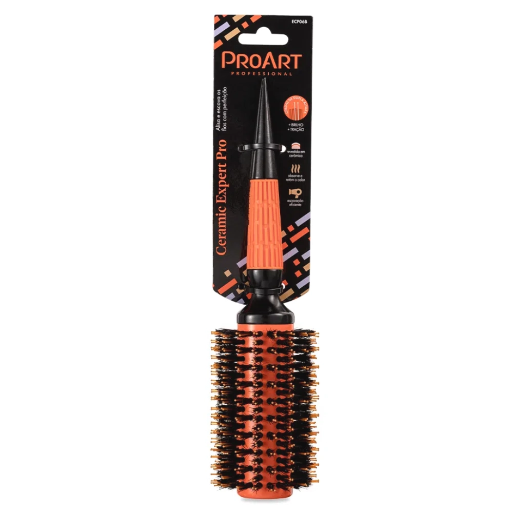 Escova De Cabelo Prof Proart Ceramic Expert Pro 33mm Laranja 1un