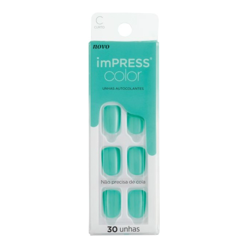 Unha Postica Kiss Kny Impress Color Abstract 4g