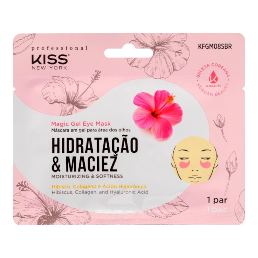 Máscara Gel Para Os Olhos Kiss New York Professional Hidratação Maciez