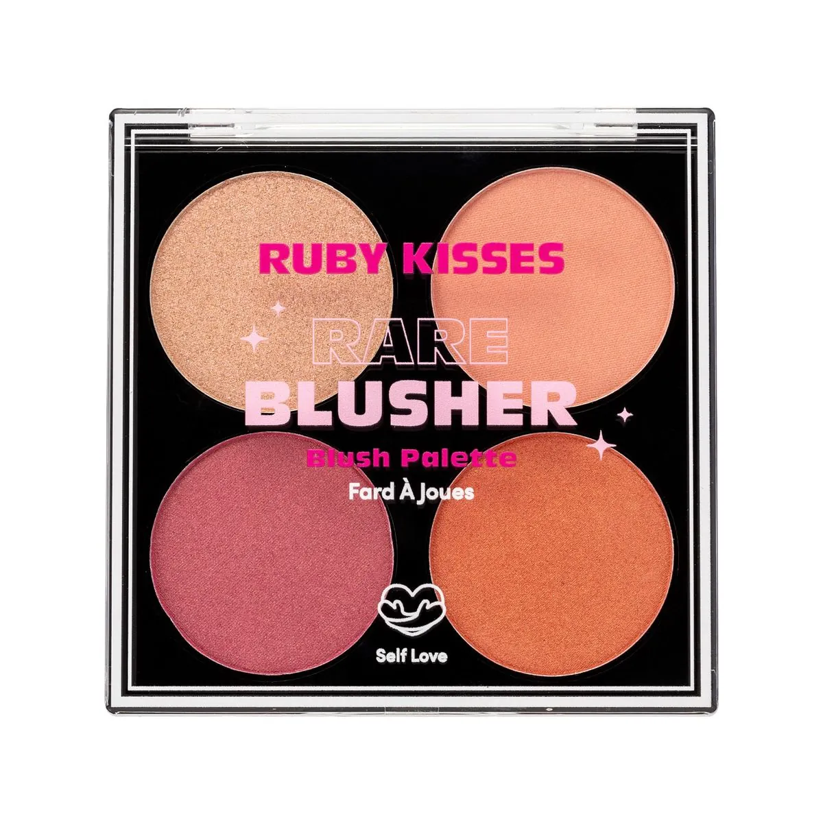 Paleta De Blush Kiss Cintilante Rare Blush Rk By Kiss 8g