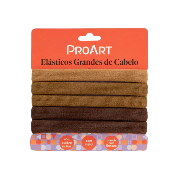 Elastico P/cabelo Proart Grande Nude C/5un