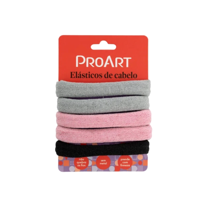 Elastico Clas Rosa Cin Pret C/5 Proart
