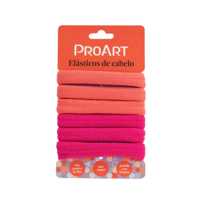 Proart Elastico Rosa E Laranja 6 Uni