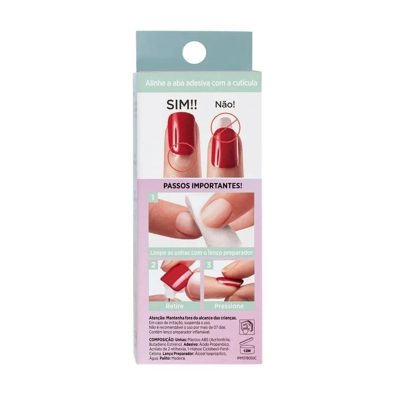 Kiss Unhas Impress Nail Art Young Love R.imm37b