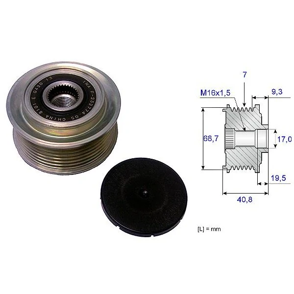 Polia do Alternador HYUNDAI H1 STAREX/HR - SKF VKM05459