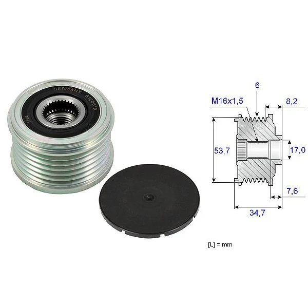 Polia do Alternador CHEVROLET - GM MERIVA - SKF VKM05596