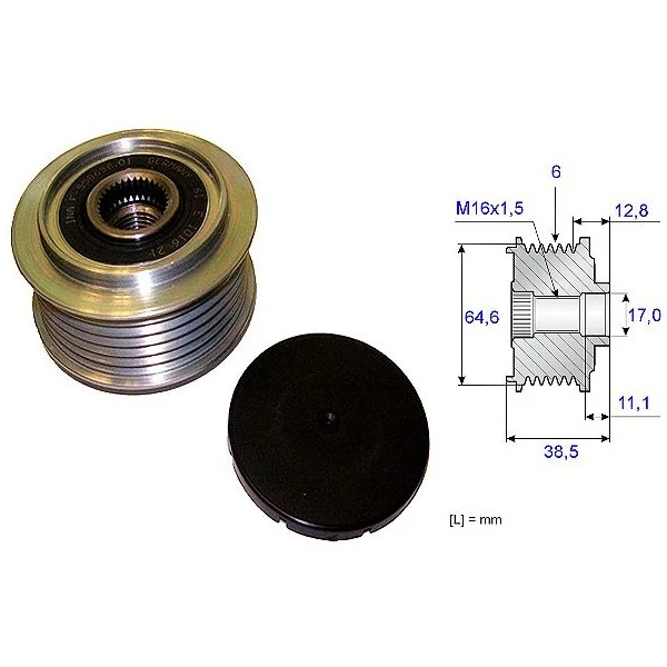 Polia do Alternador AUDI A6 - SKF VKM05605