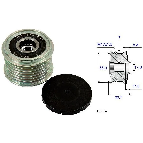 Polia do Alternador NISSAN FRONTIER - SKF VKM05614