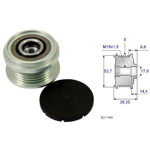 Polia do Alternador CHEVROLET - GM CRUZE - SKF VKM05628