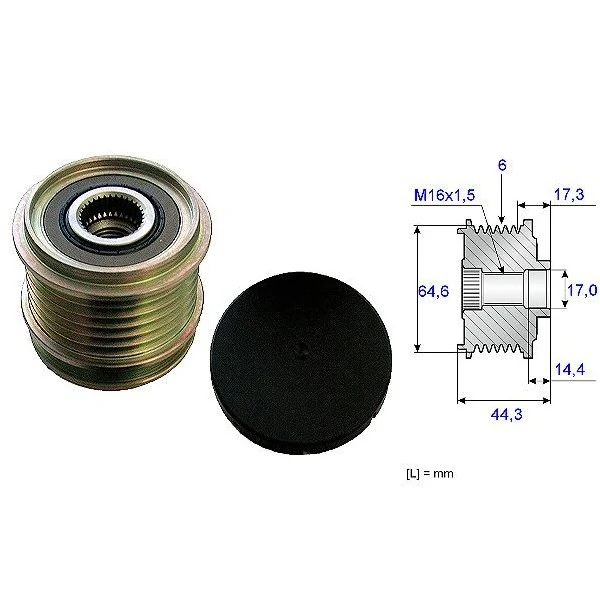 Polia do Alternador AUDI A4 - SKF VKM05631