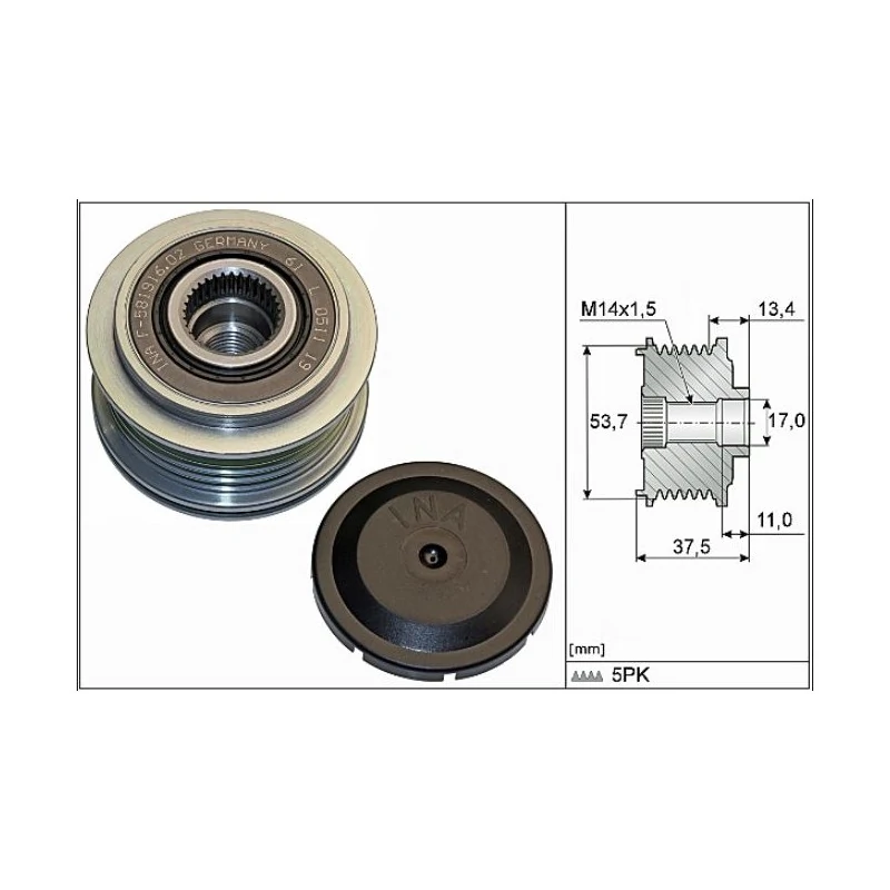 Polia do Alternador - SKF VKM05706