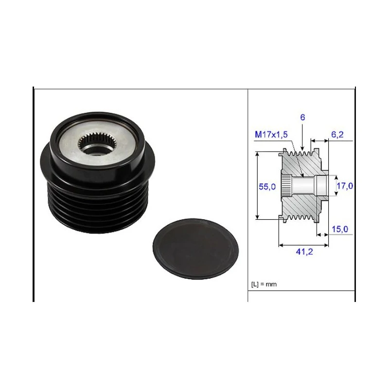 Polia do Alternador TOYOTA COROLLA - SKF VKM05728