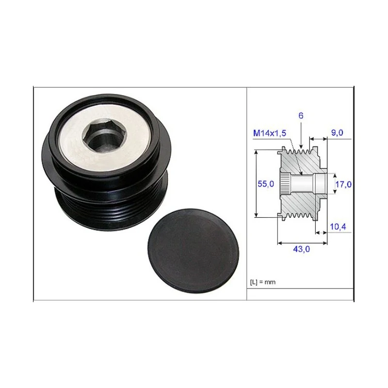 Polia do Alternador TOYOTA COROLLA/RAV4 - SKF VKM06006