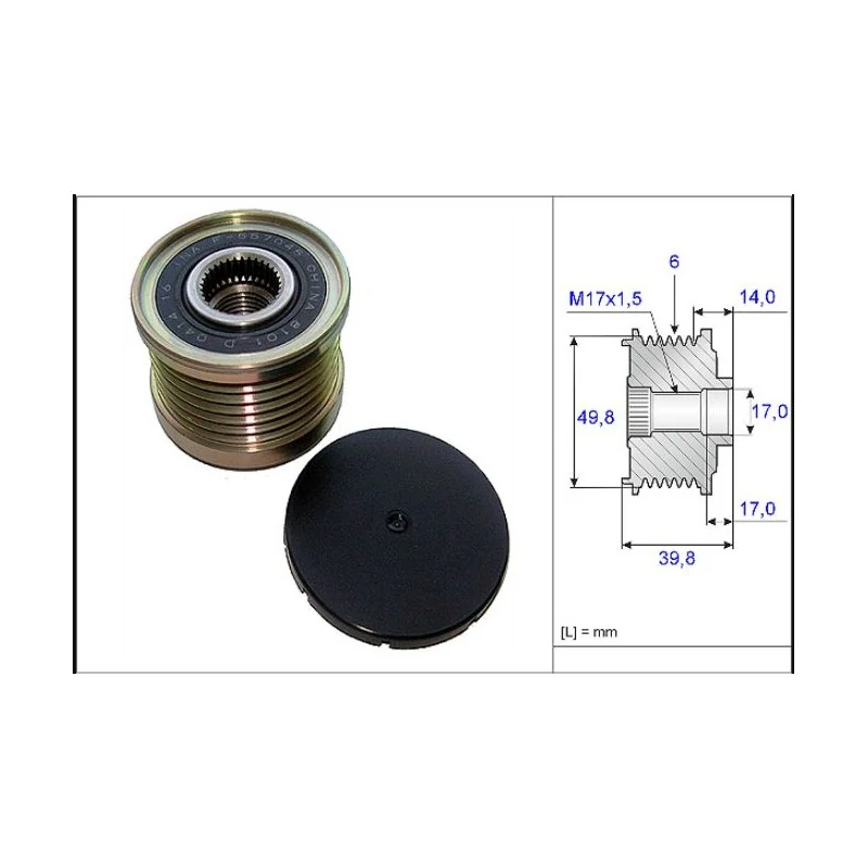 Polia do Alternador - SKF VKM06203A
