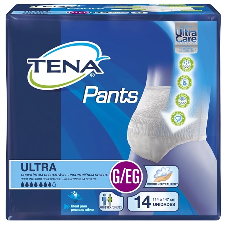 Fralda Geriátrica Tena Pants C/14 Ultra G/xg Unit