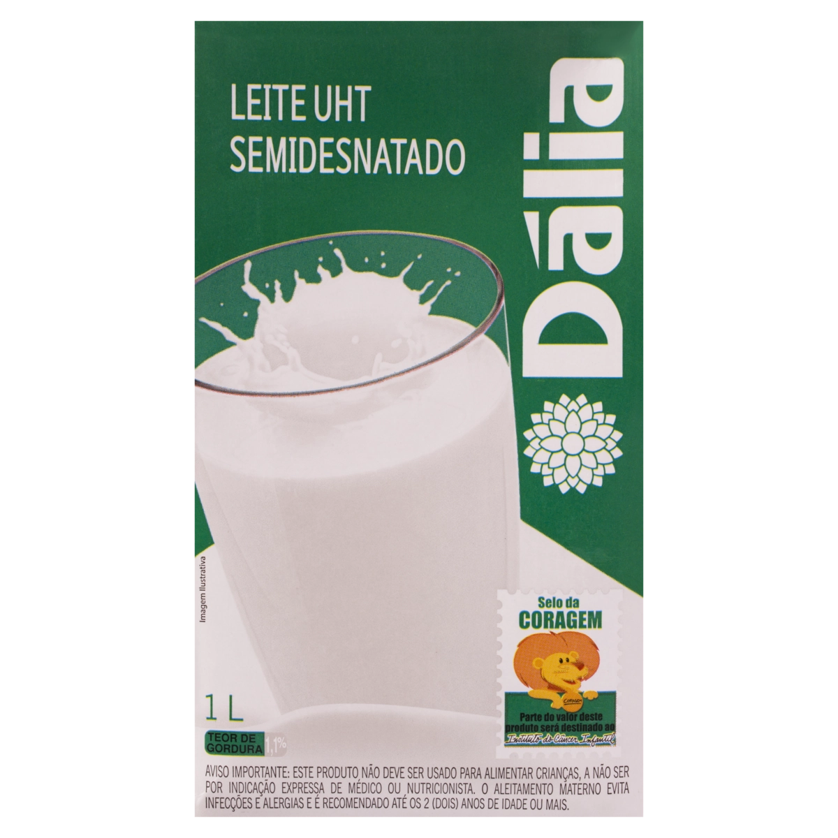 Leite Uht Semidesnatado Dália Caixa 1l