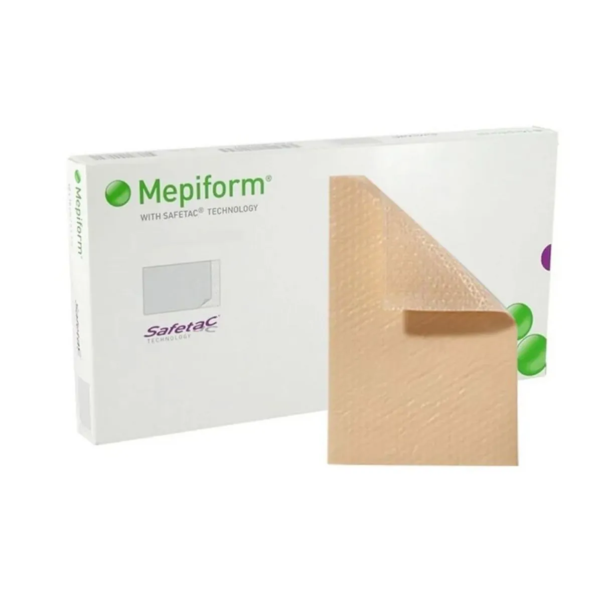 Curativo de Silicone para Cicatrizes e Queloides Mepiform 10×18cm (unidade) - Molnlycke