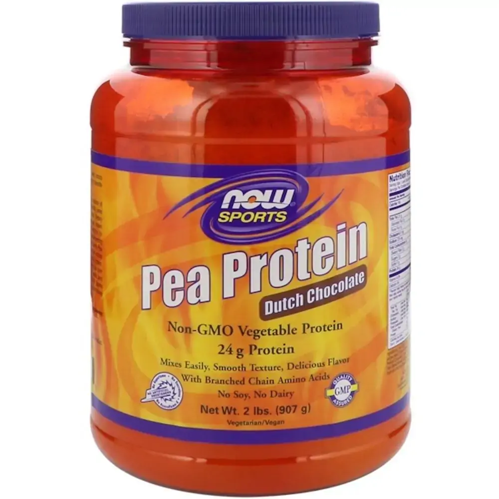 Pea Protein Dutch Chocolate Now Foods