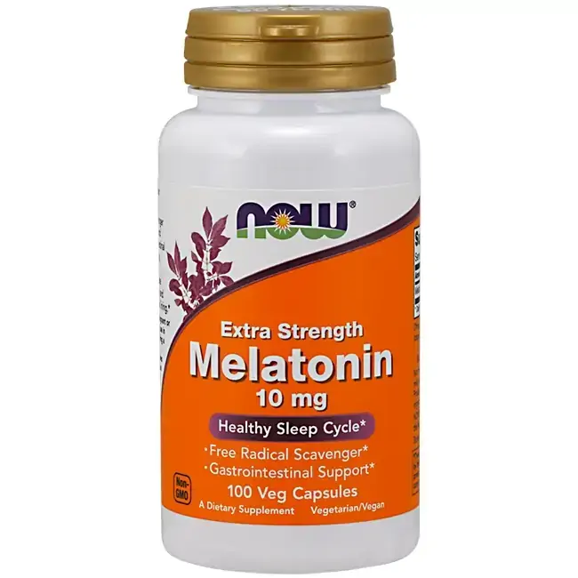Melatonina 10mg (100 Caps) Extra Forte - Now Foods