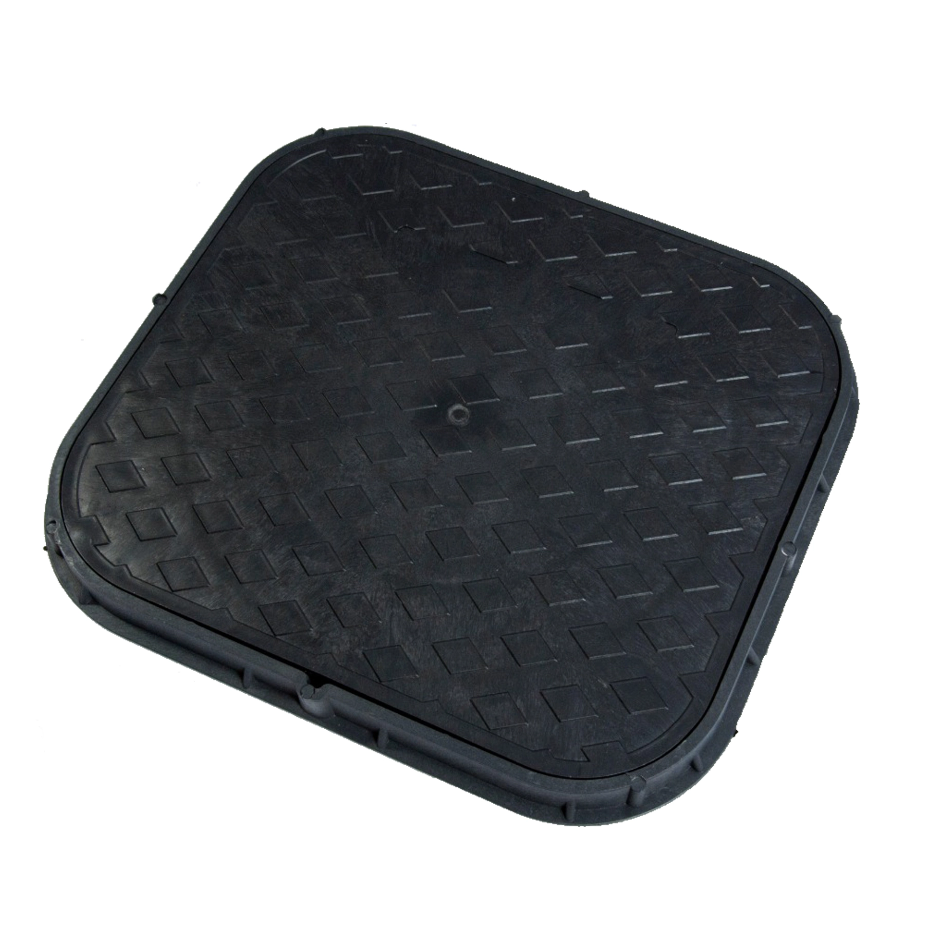 Tampão Quadrado Polipropileno 46x42cm Preto Odem