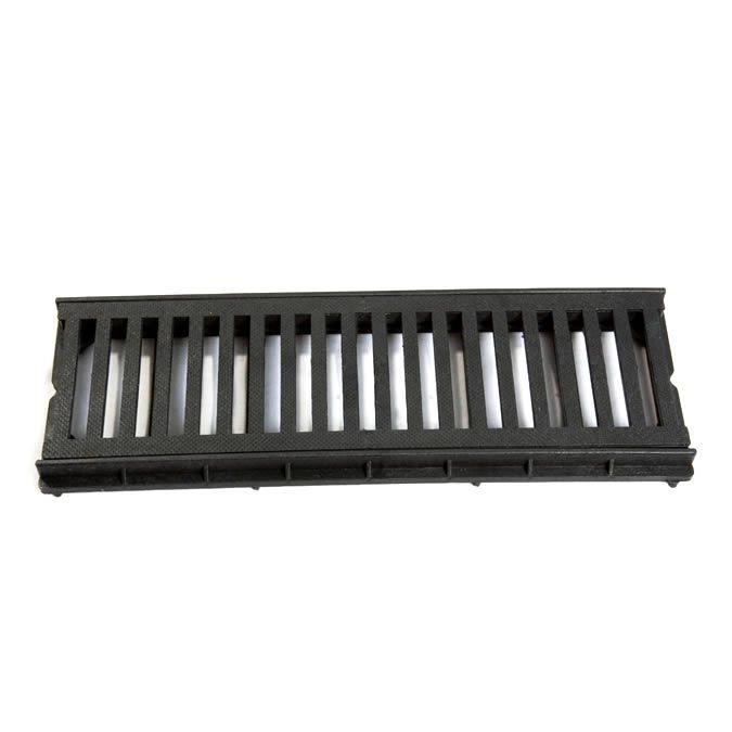 Grelha com Aro Preta Grelha 50x15cm Odem