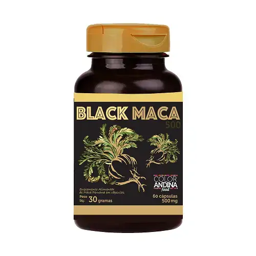 Maca Black Vegana Color Andina 60 Cps