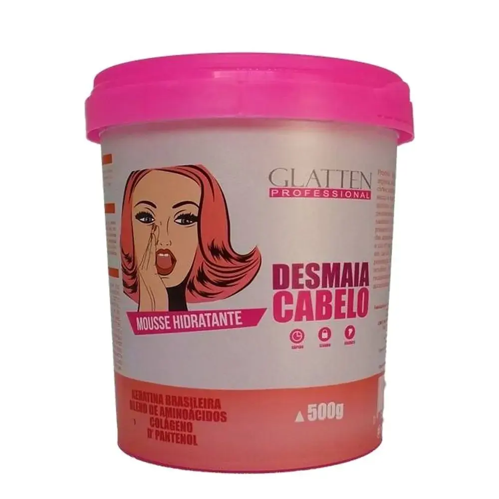 Creme Hidratacao Glatten 240g Desmaia Cabelo