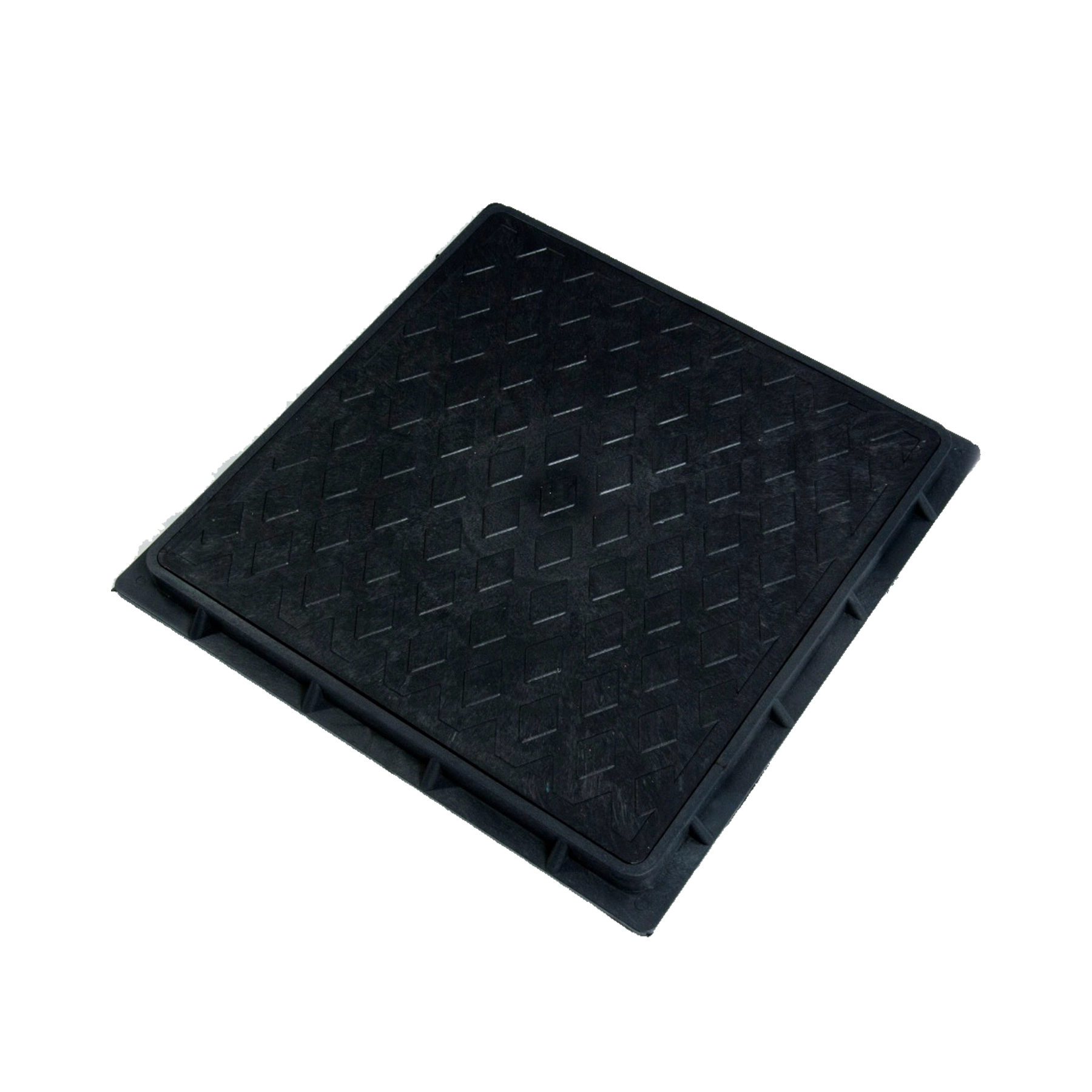 Tampão Quadrado Polipropileno 60x60cm Preto Odem