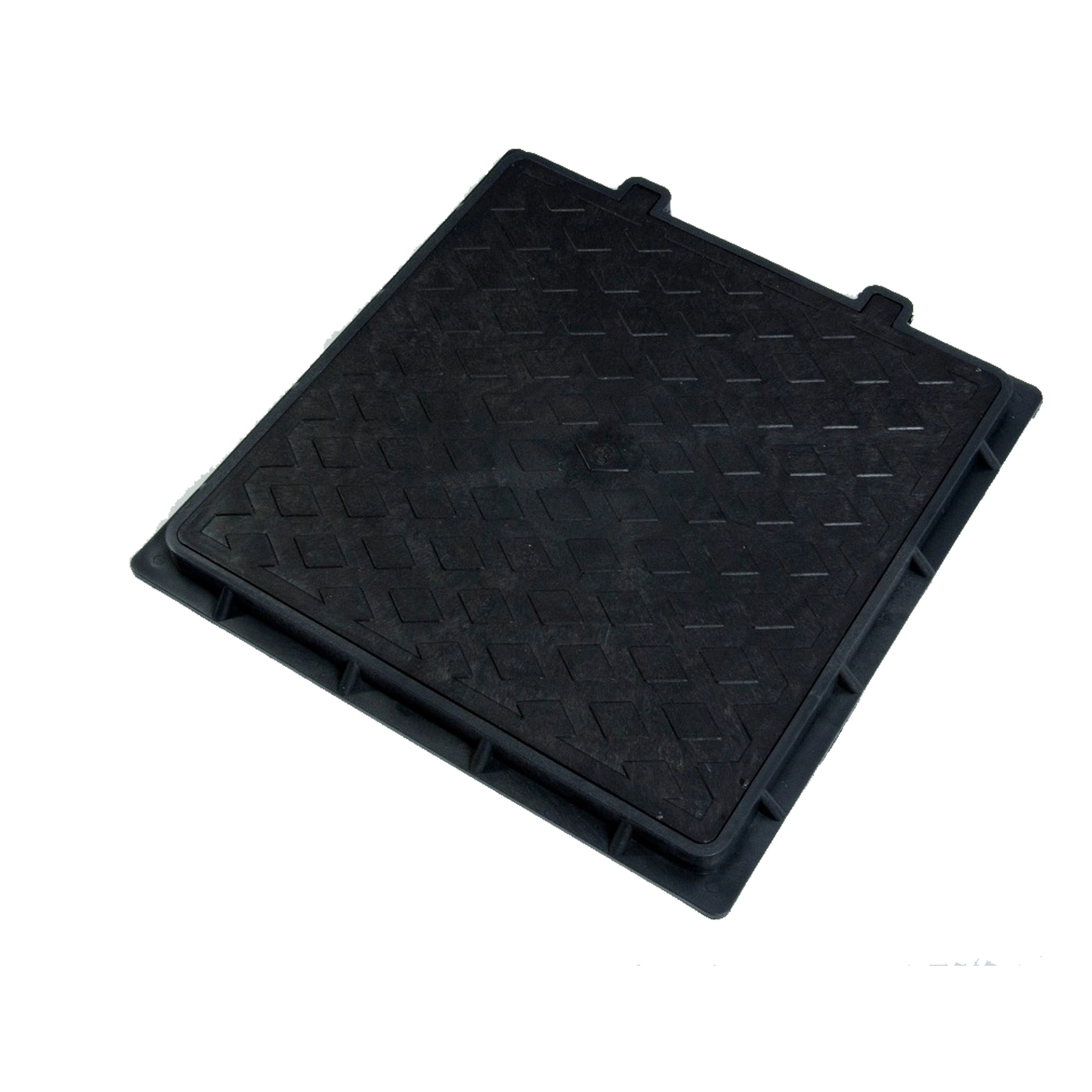 Tampão Quadrado Polipropileno 60x60cm Preto Odem