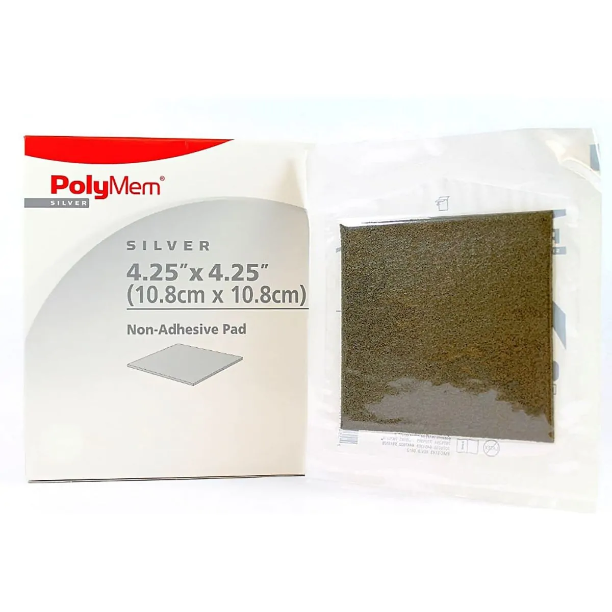 Curativo Polymem Silver - Com Prata - 10,8 Cm X 10,8 Cm - 1044