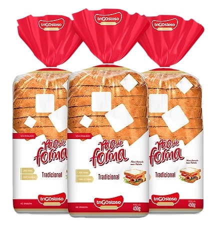 Pao De Forma Tradicional Trigostoso 450g