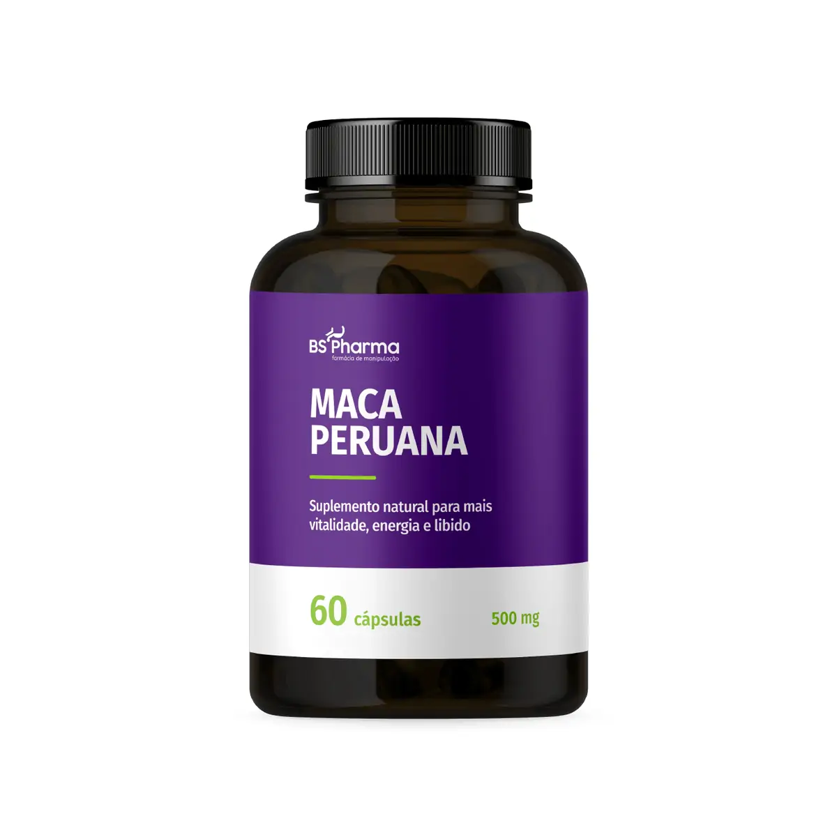 Maca Peruana 500 mg 60 Cápsulas BS Pharma