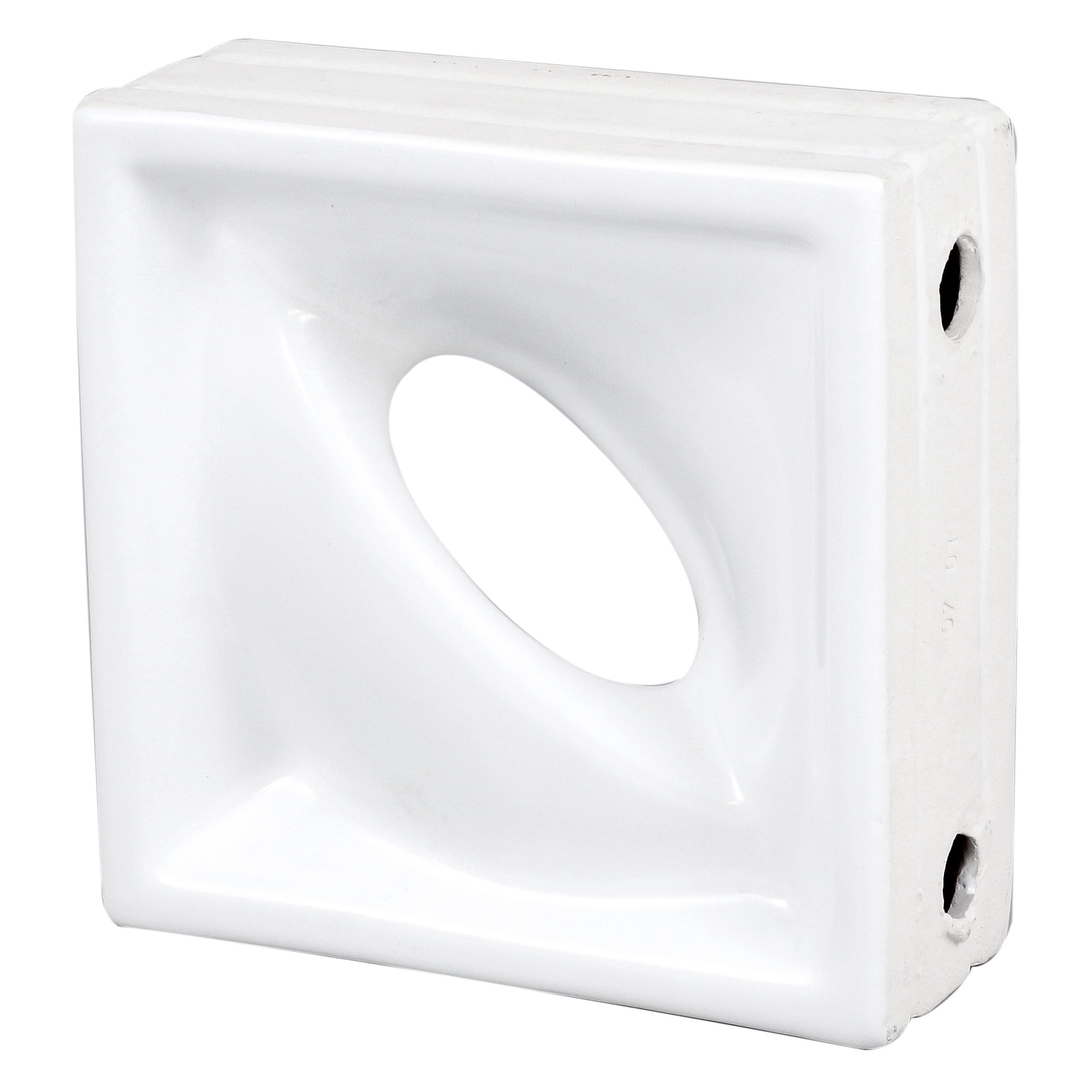 Cobogó Cerâmico Esmaltado Acetinado 19x19cm Branco Pétala Artens