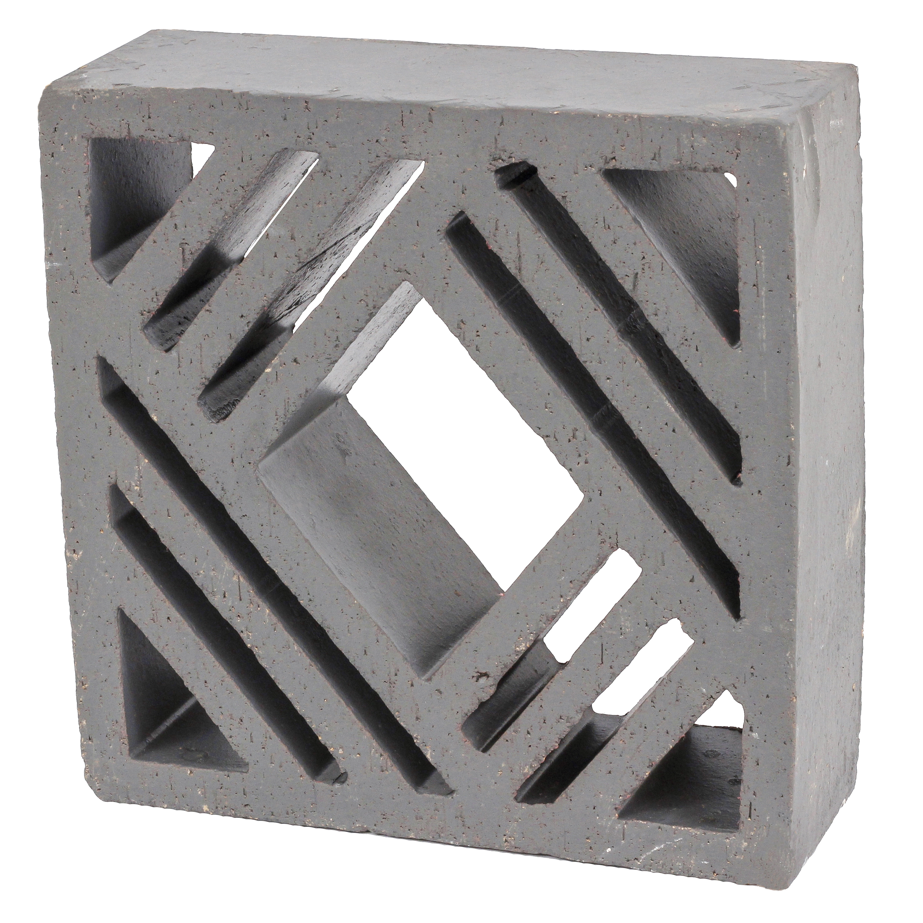 Cobogó Cerâmico Natural 25x25cm Black Macramê Artens